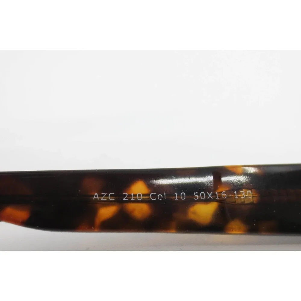 AZC 210 Col 10 Tortoiseshell Rectangular Eyeglass Frames 50-16-130 Brown Pattern